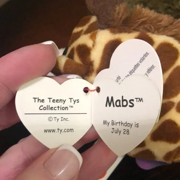 TY Mabs Giraffe - Teeny 4 inch - mini bean… - Picture 7 of 9